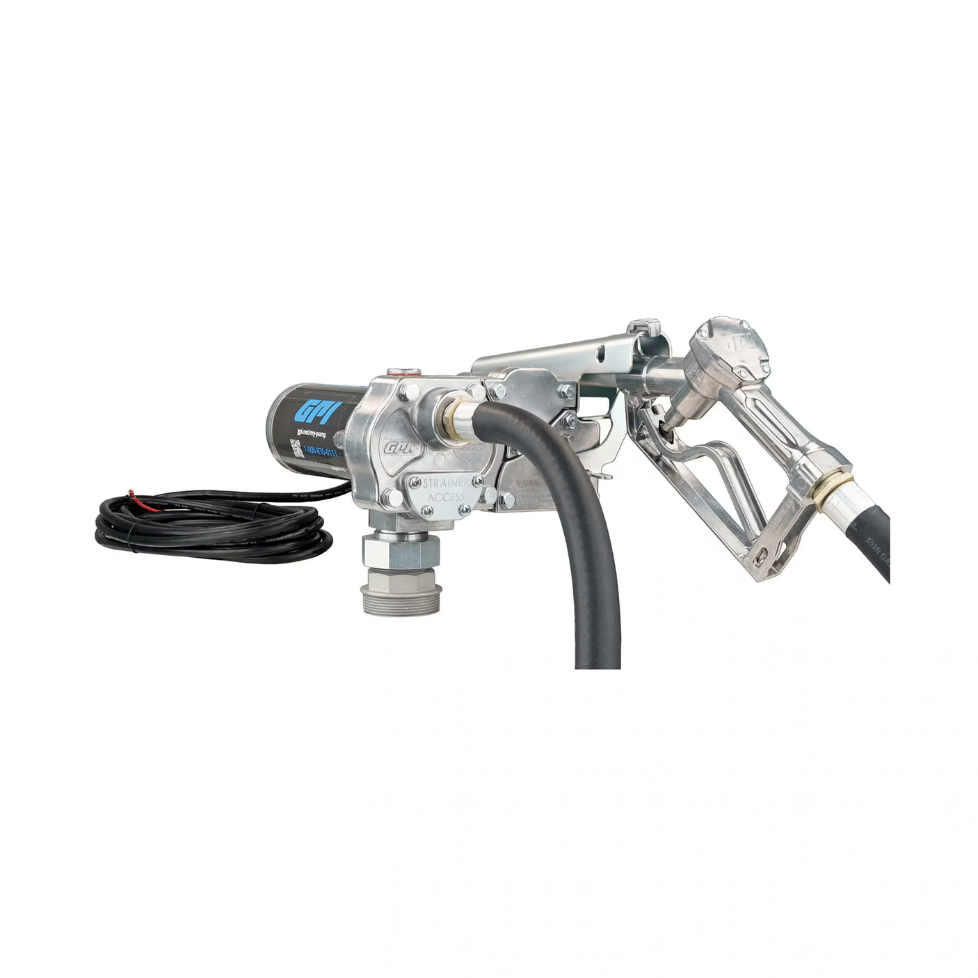 15 GPM 12V Fuel Transfer Pump with Manual Unleaded Nozzle