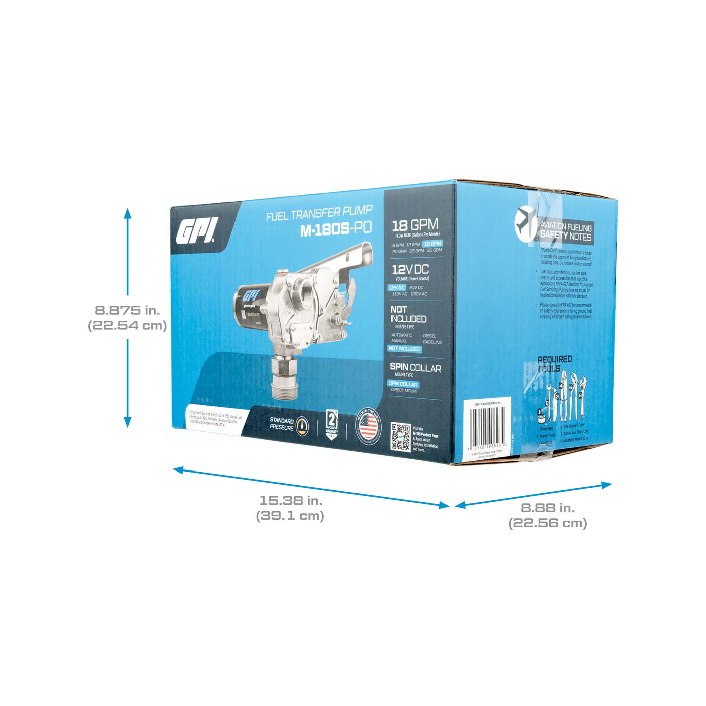 18 GPM 12V Fuel Transfer Pump