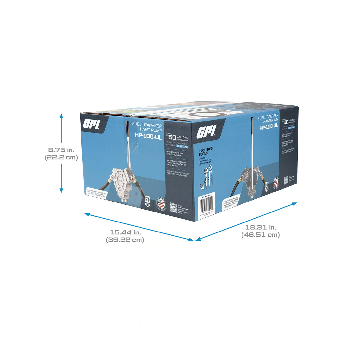 50 Gallons per 100 Strokes Lever Action Fluid Transfer Hand Pump