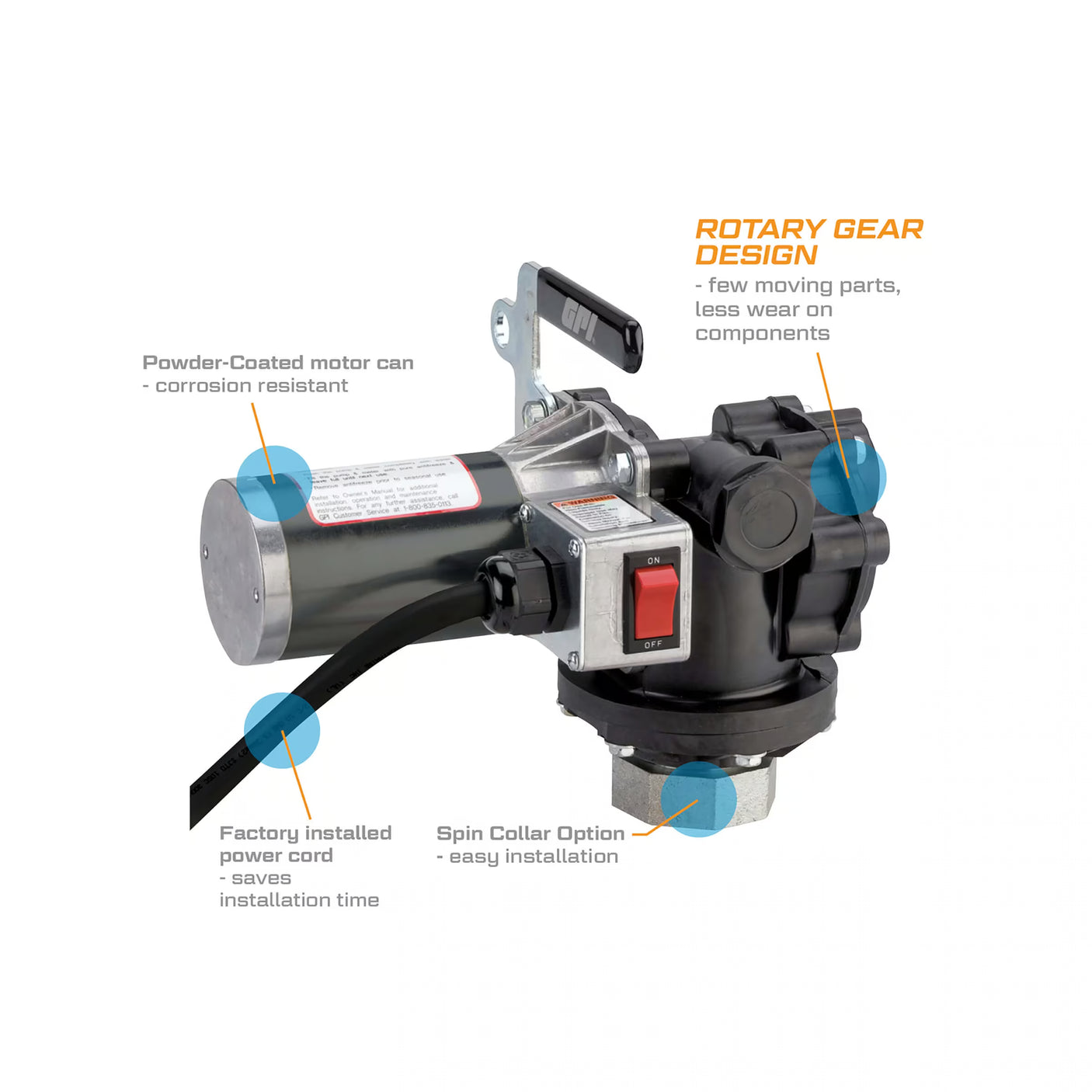 8 GPM 12V Chemical Transfer Pump