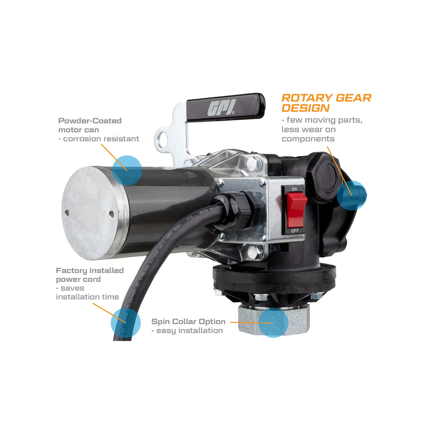 8 GPM 12V Oil Transfer Pump