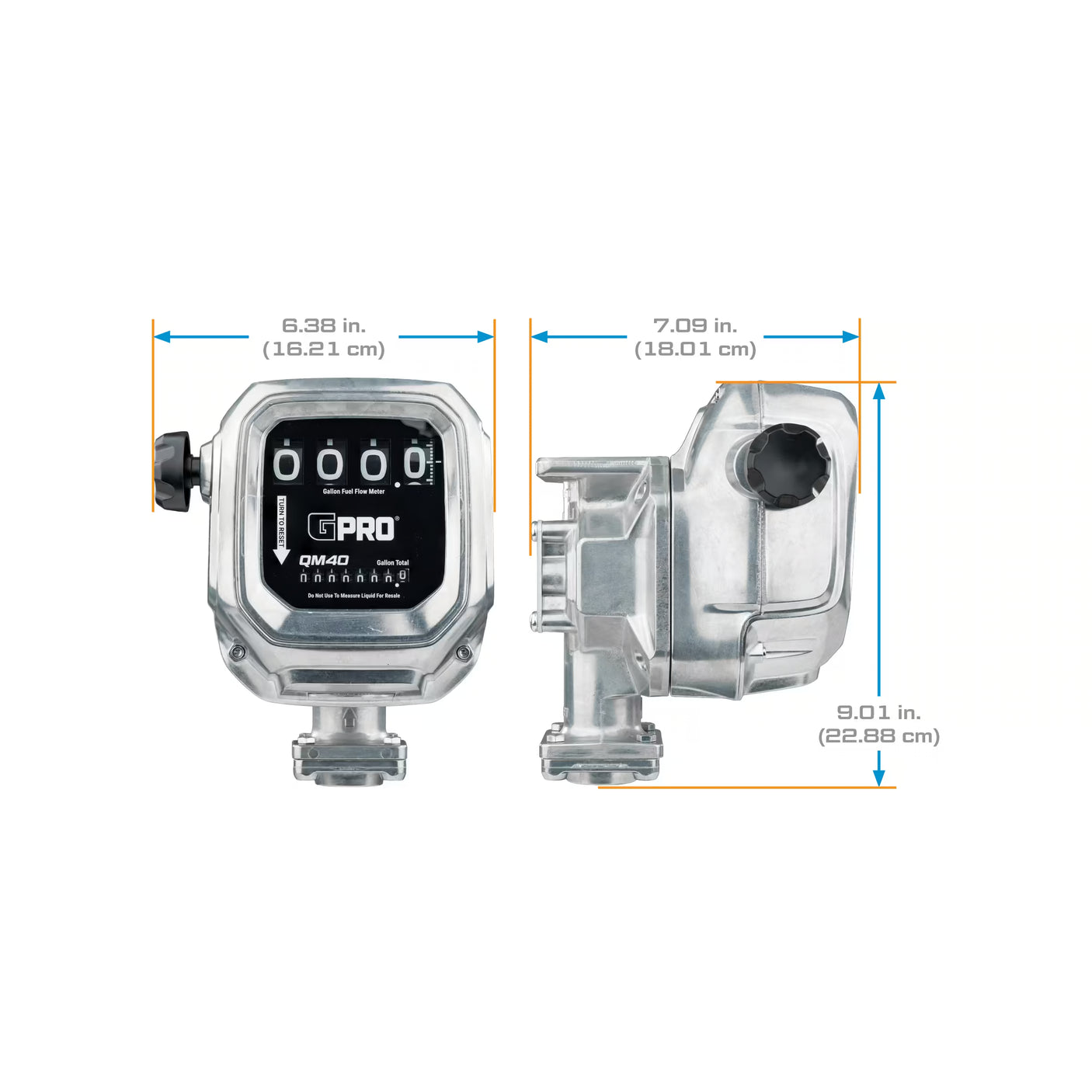 2-40 GPM 1/2% Mechanical Fuel Meter
