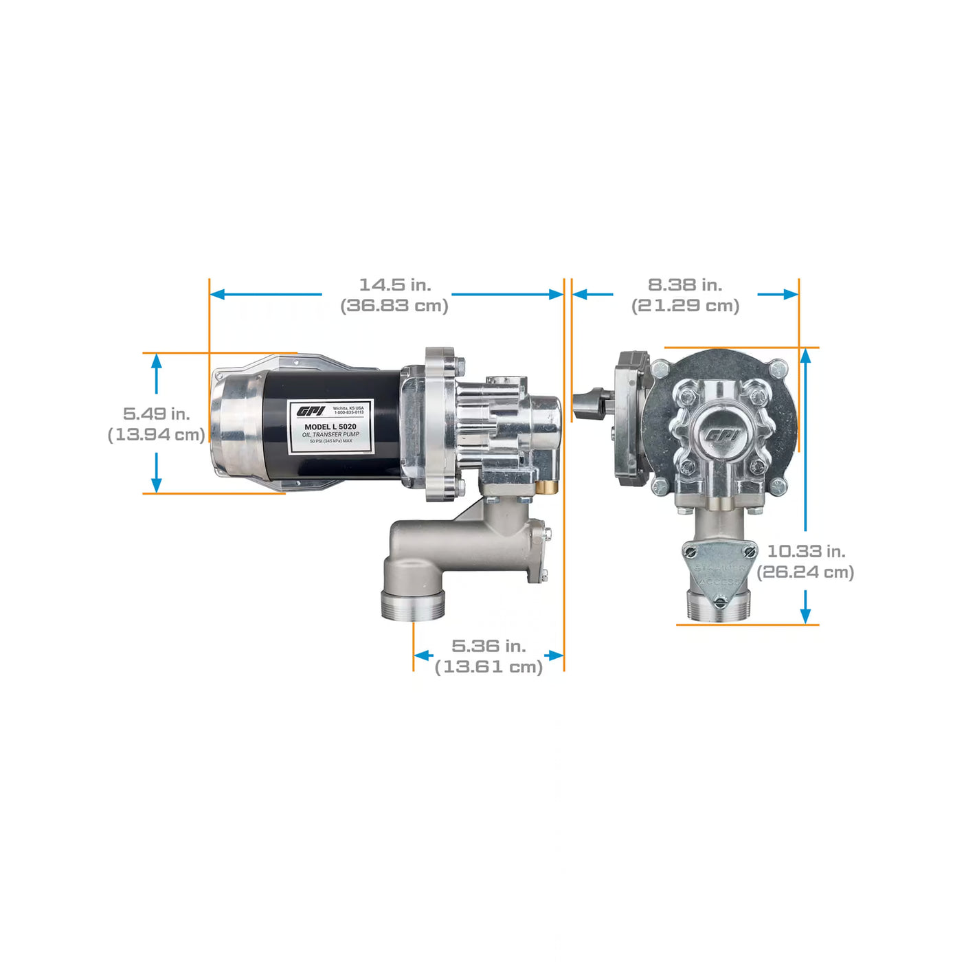 5 GPM 12V Oil Transfer Pump