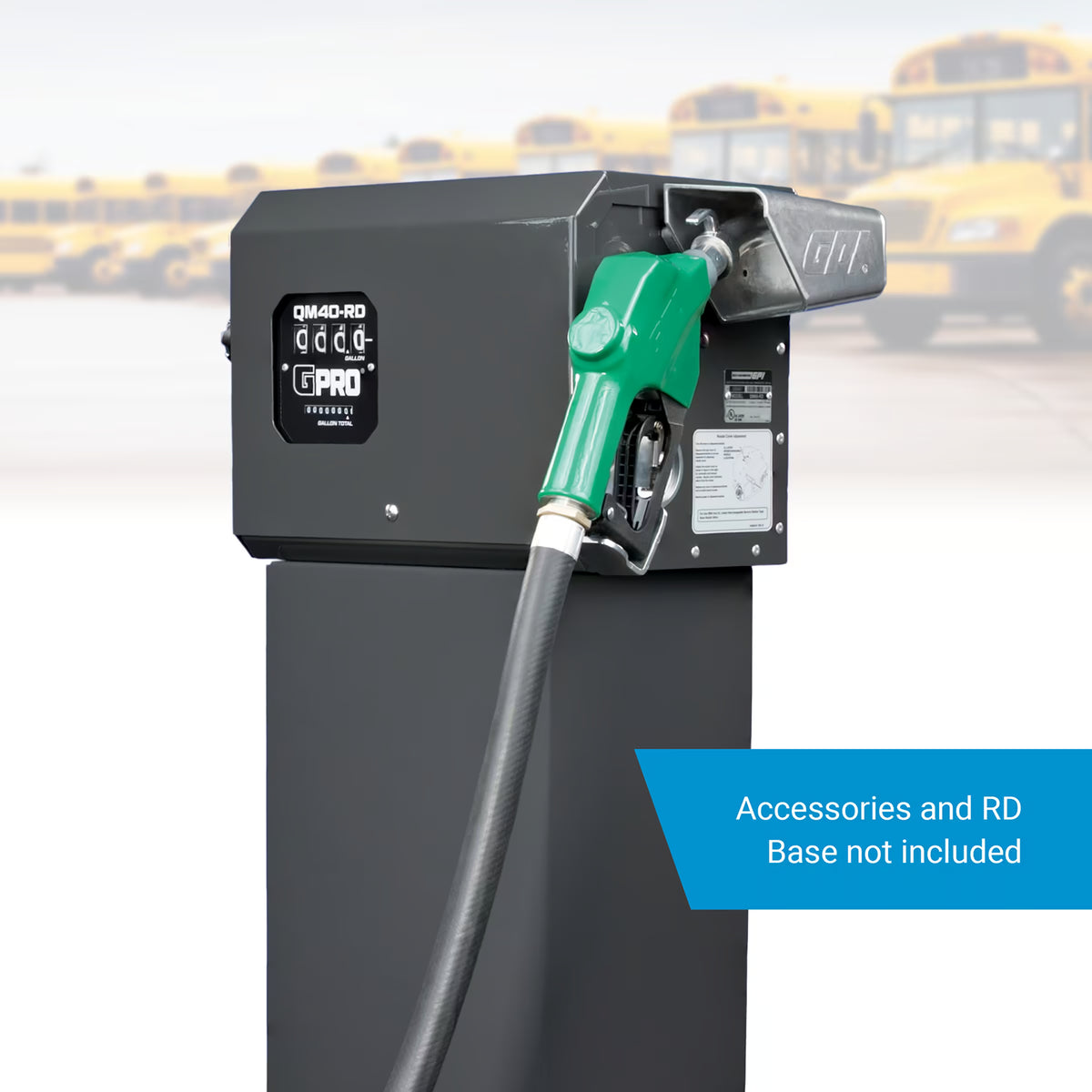 Remote Dispenser with 2-40 GPM 1/2% Mechanical Fuel Meter