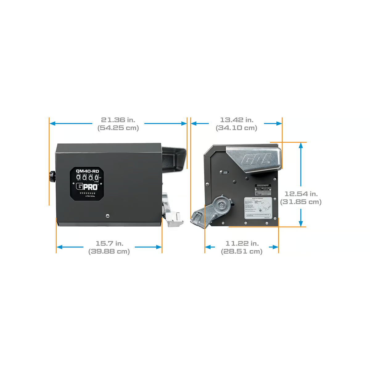Remote Dispenser with 8-150 L/min 1/2% Mechanical Fuel Meter