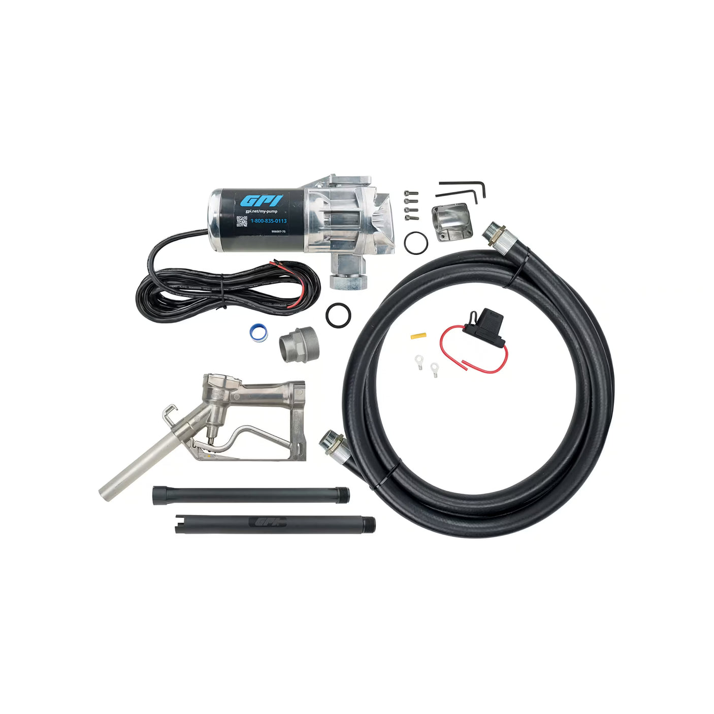 20 GPM 12V DC Fuel Transfer Pump with Manual Diesel Nozzle