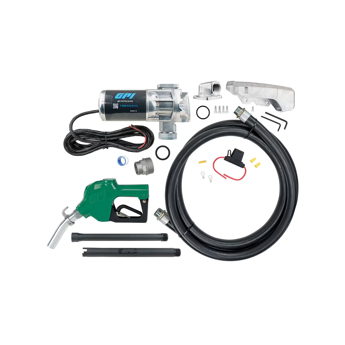 20 GPM 12V DC Fuel Transfer Pump with Auto Diesel Nozzle