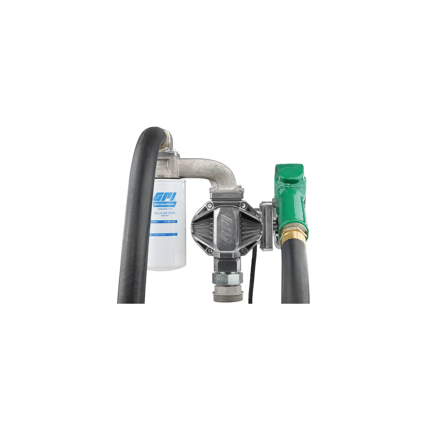 20 GPM 12V DC Fuel Transfer Pump with Auto Diesel Nozzle, Filter