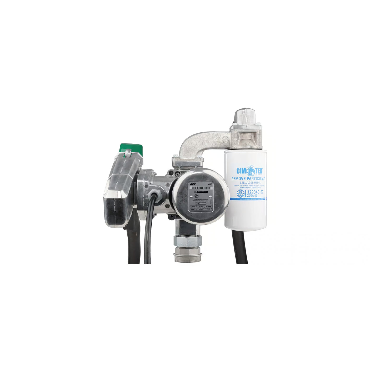 20 GPM 12V DC Fuel Transfer Pump with Auto Diesel Nozzle, Filter
