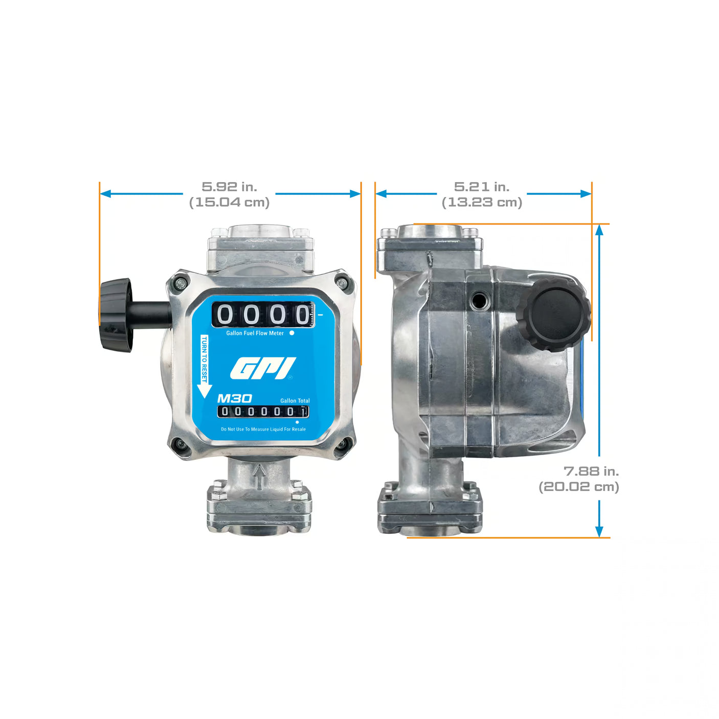 5-30 GPM 2% Mechanical Fuel Meter 1 Inch NPT