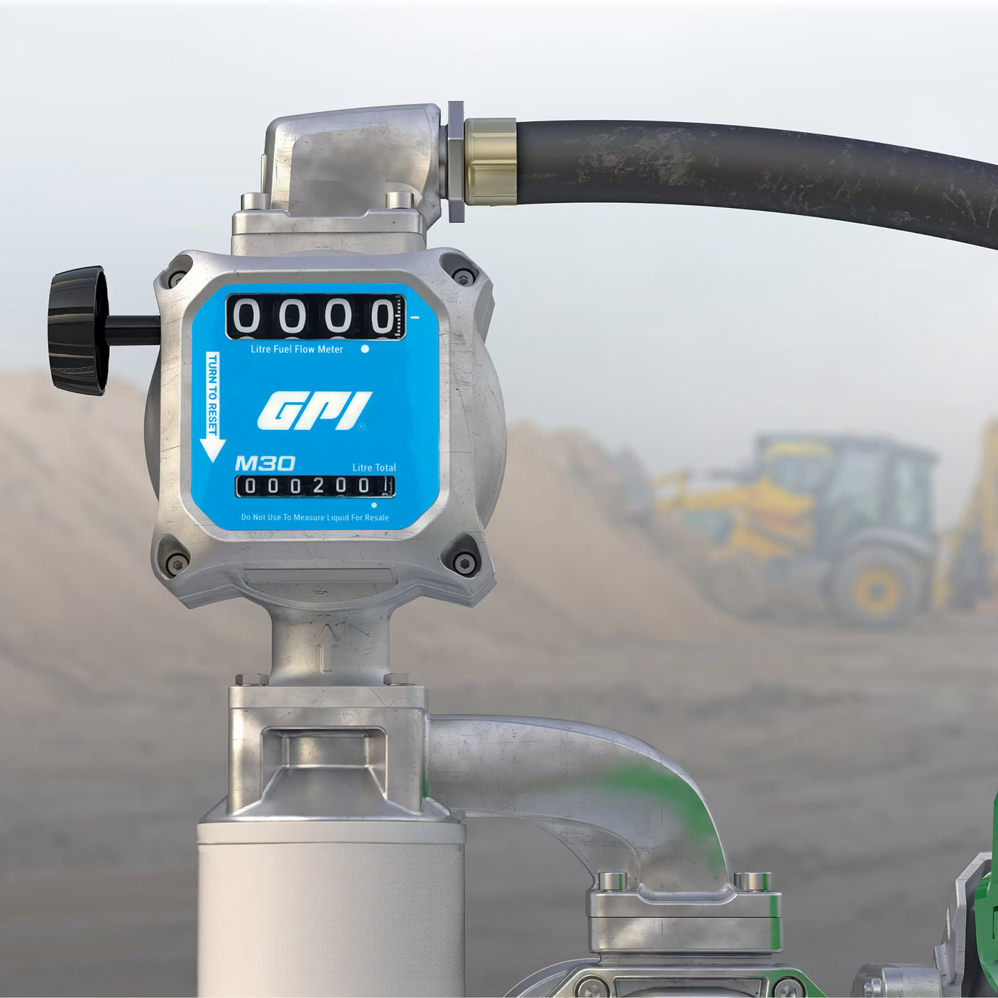 19-114 L/min 2% Mechanical Fuel Meter 1 Inch BSPP