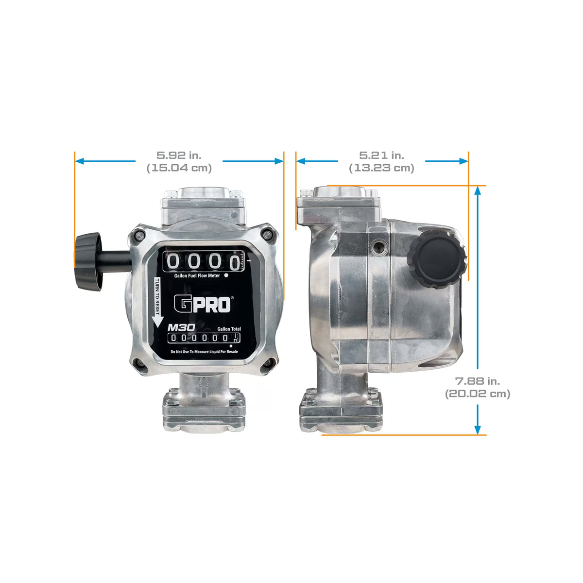 5-30 GPM 2% GPRO Mechanical Fuel Meter 1 Inch NPT