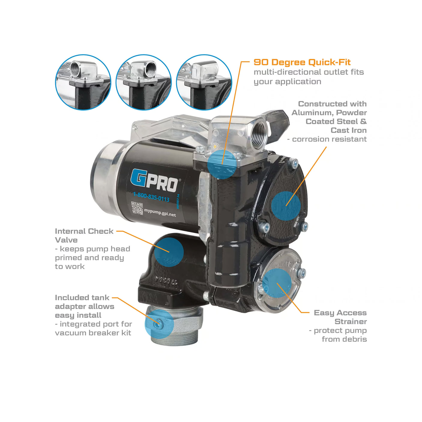 25 GPM 12V DC Fuel Transfer Pump