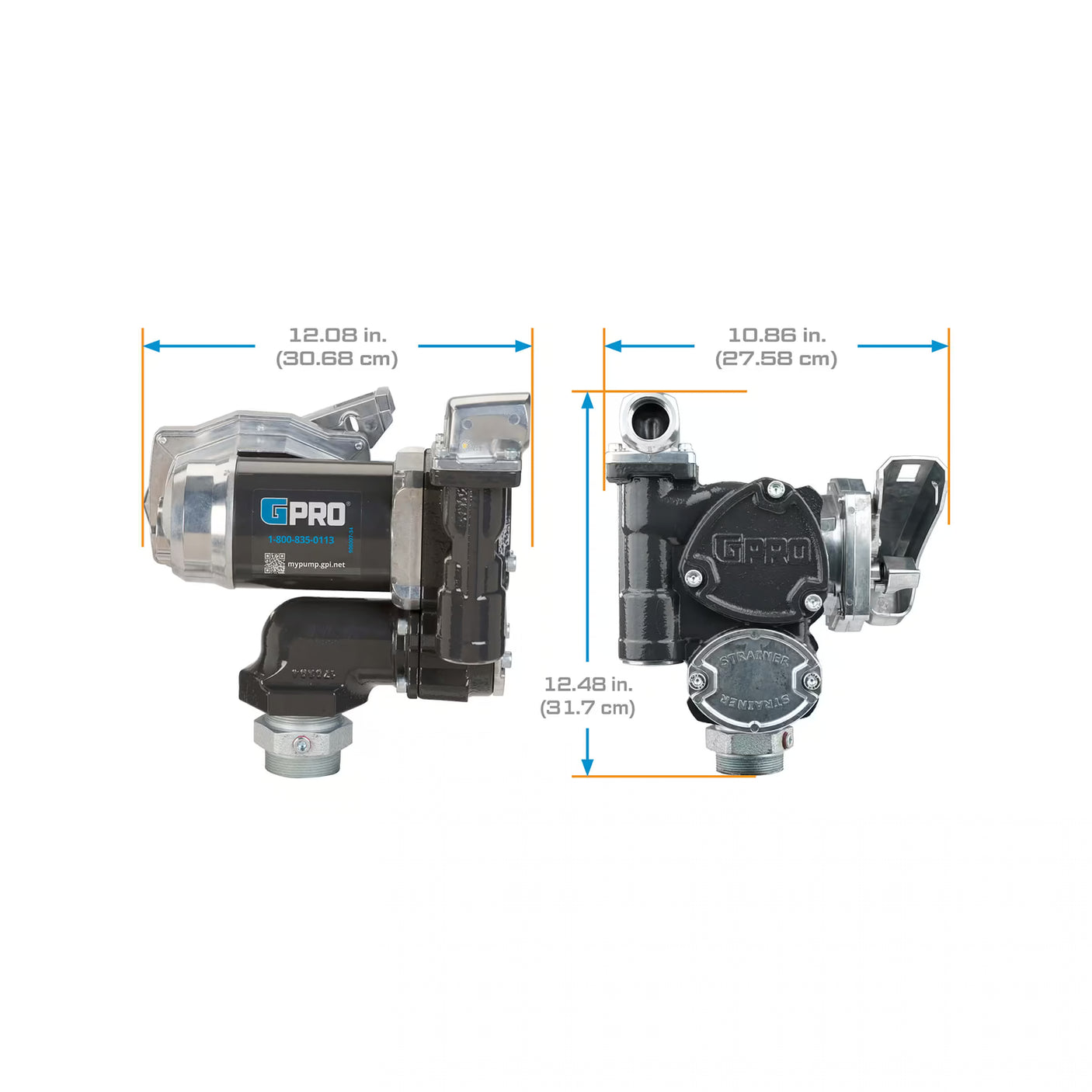 25 GPM 24V DC Fuel Transfer Pump with Auto Diesel Nozzle