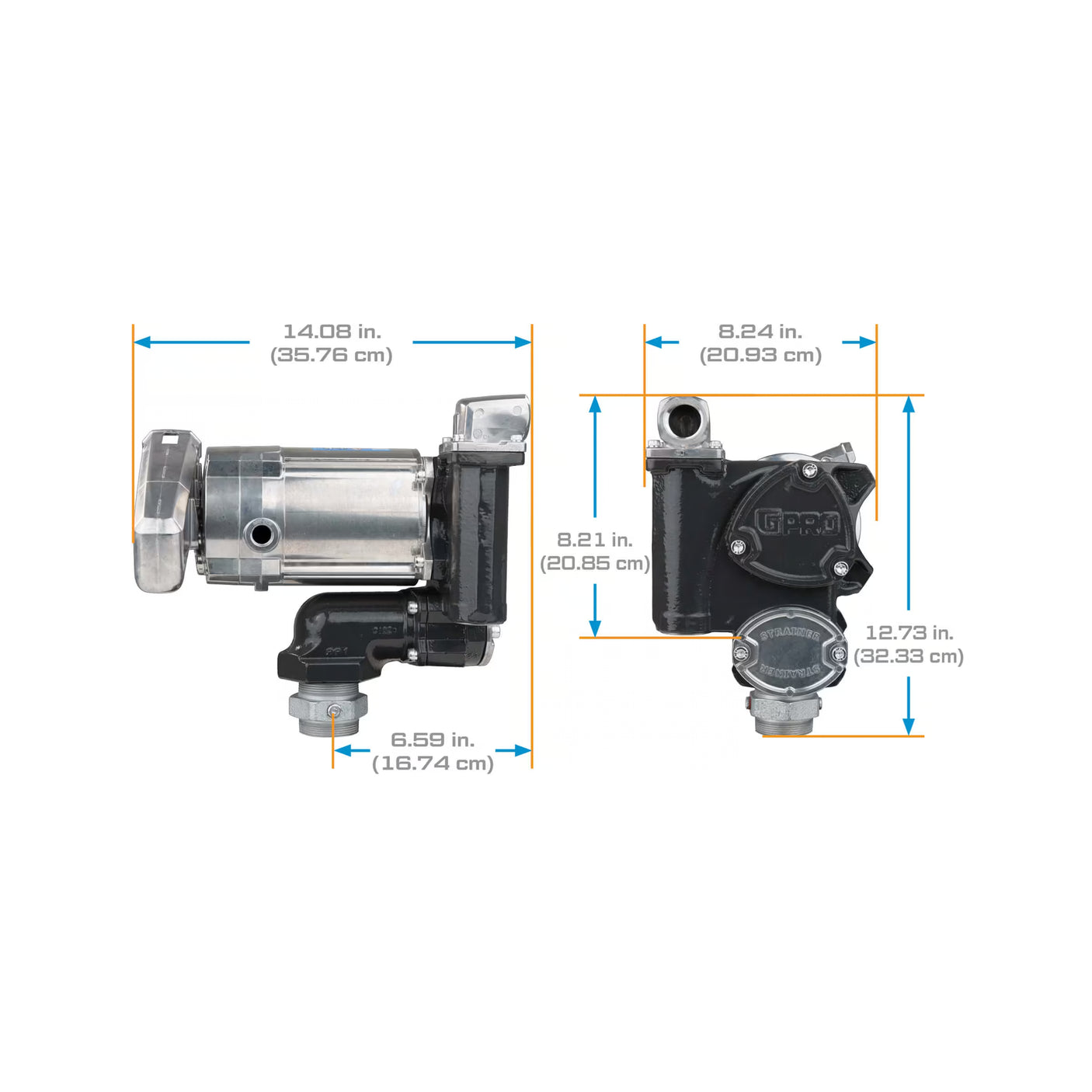 76 L/min 230V ATEX-IECEx Approved Fuel Transfer Pump with BSPP Thread Type