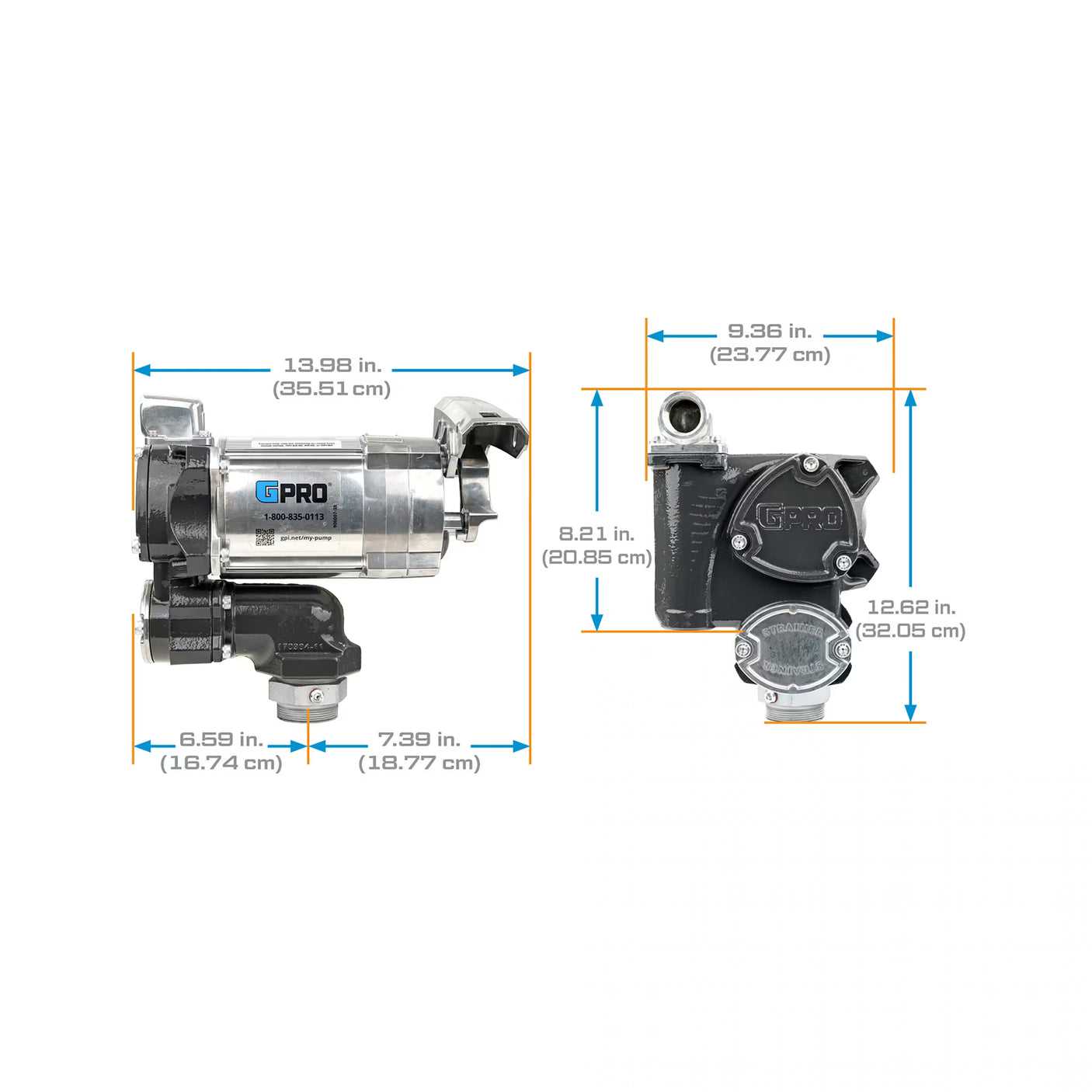 20 GPM 115V AC Fuel Transfer Pump for QM-40-RD Remote Dispenser