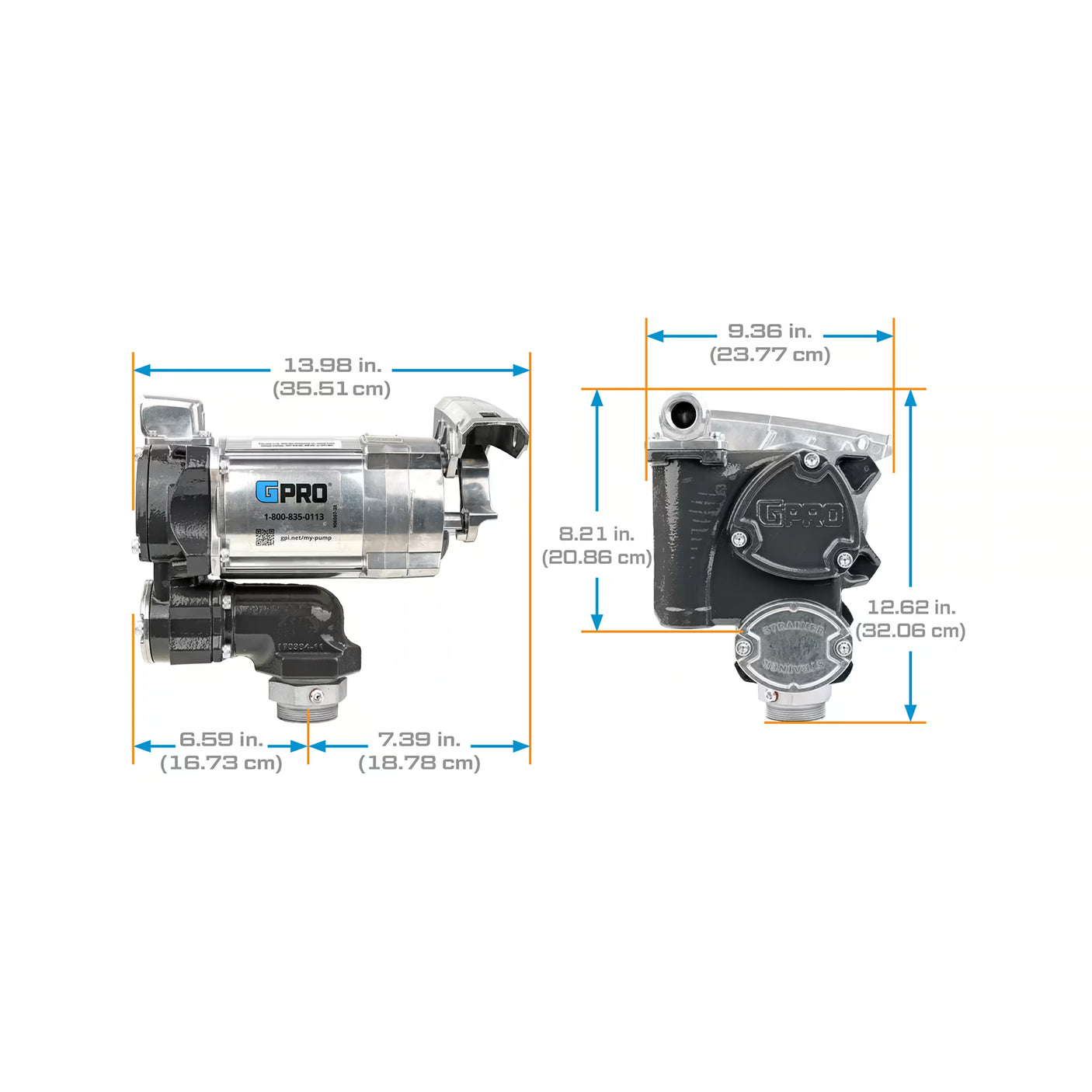 20 GPM 115V AC Fuel Transfer Pump with 3/4-inch Outlet