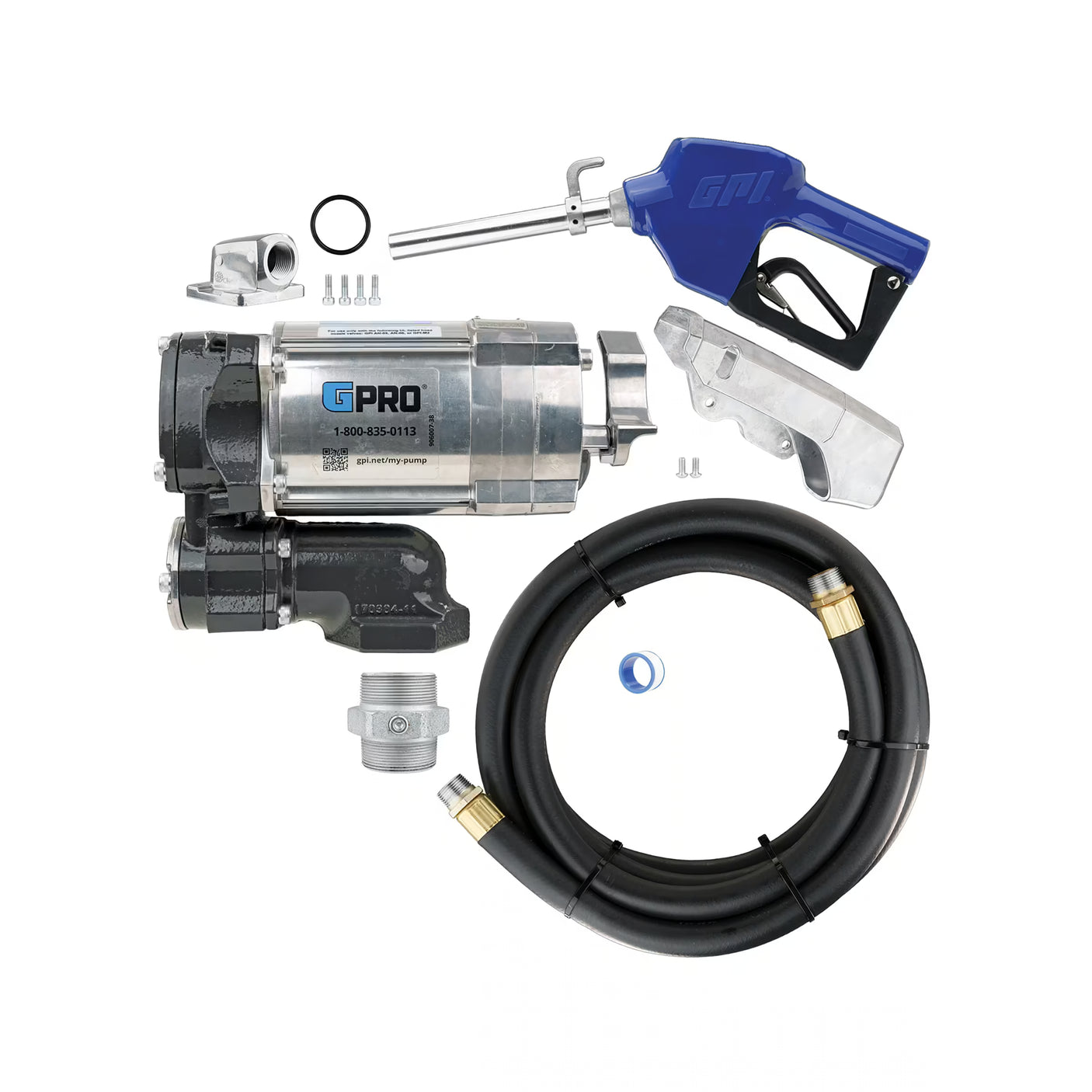 20 GPM 115V AC Fuel Transfer Pump with Auto Unleaded Nozzle 3/4-Inch Outlet