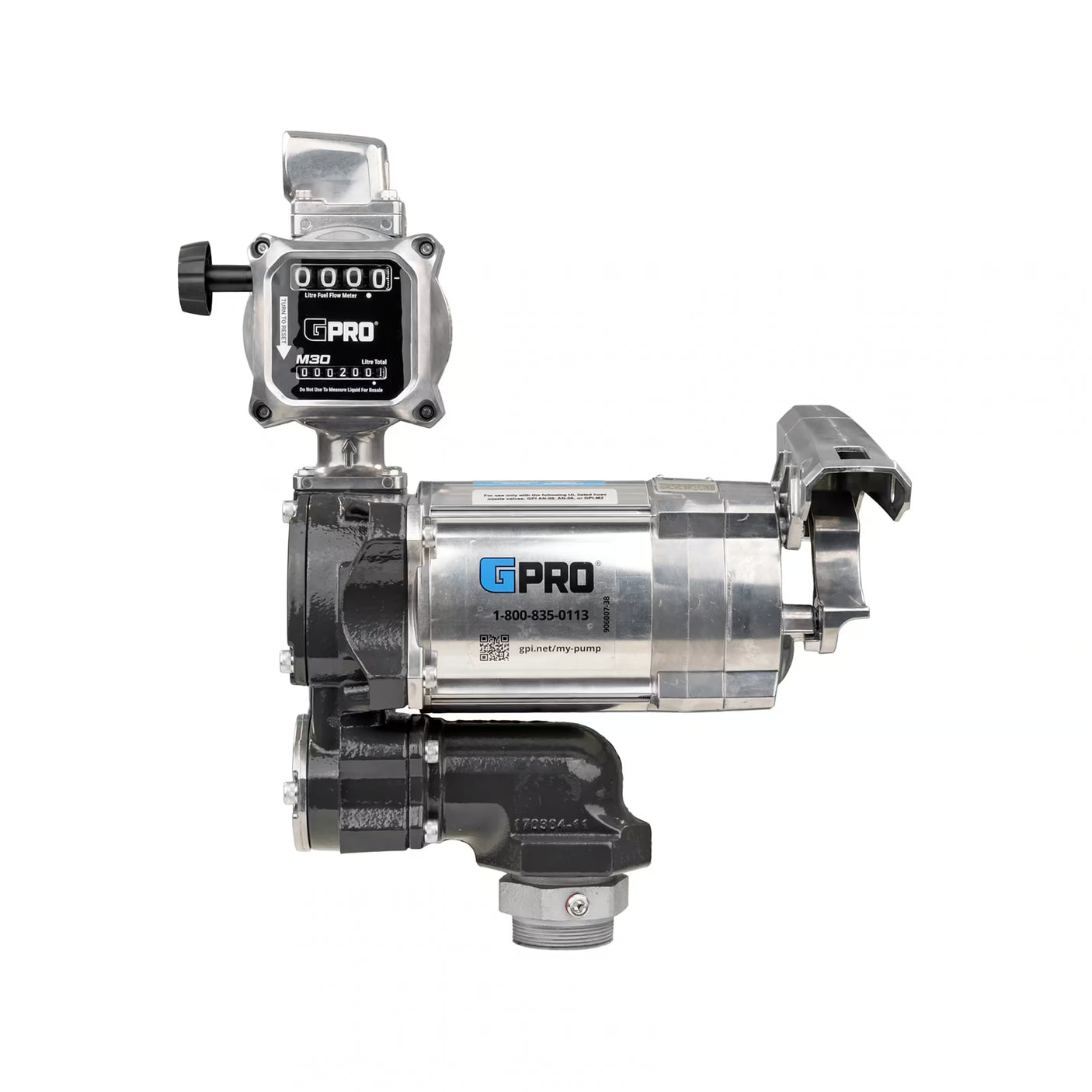 20 GPM 115V AC Fuel Transfer Pump with 19-114 L/min Meter, 1-inch Outlet