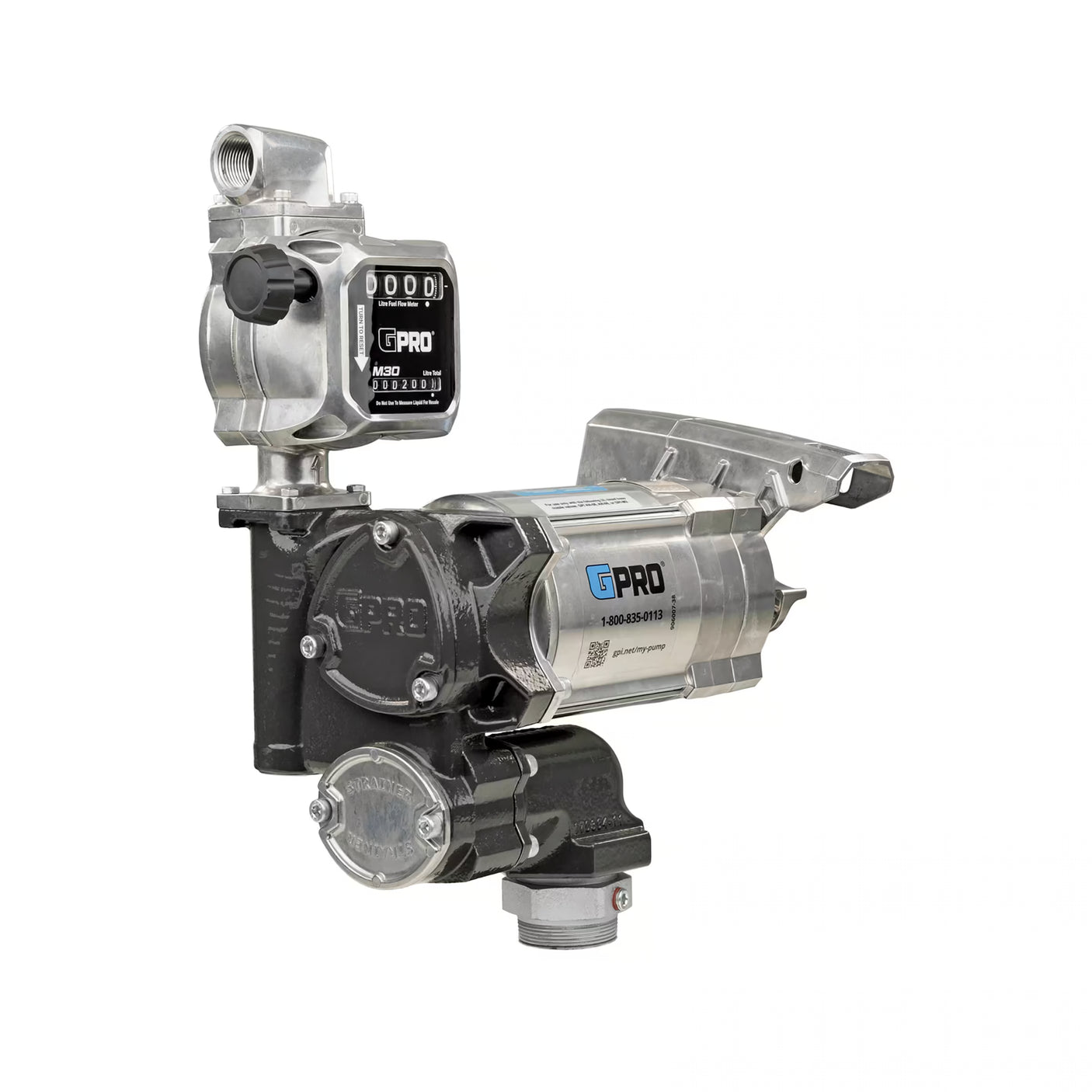 20 GPM 115V AC Fuel Transfer Pump with 19-114 L/min Meter, 1-inch Outlet