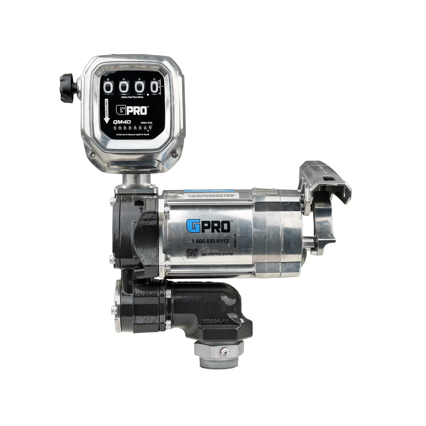 20 GPM 115V AC Fuel Transfer Pump with 2-40 GPM Meter, 1-inch Outlet