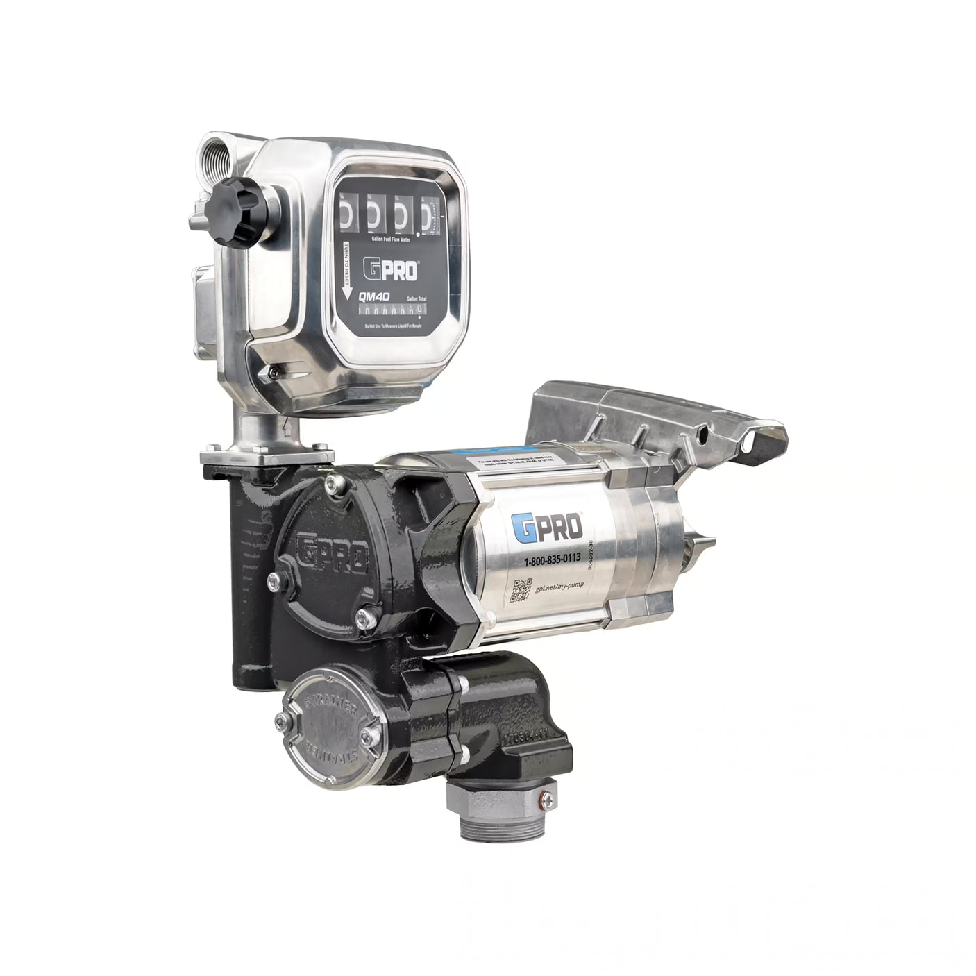 20 GPM 115V AC Fuel Transfer Pump with 2-40 GPM Meter, 1-inch Outlet