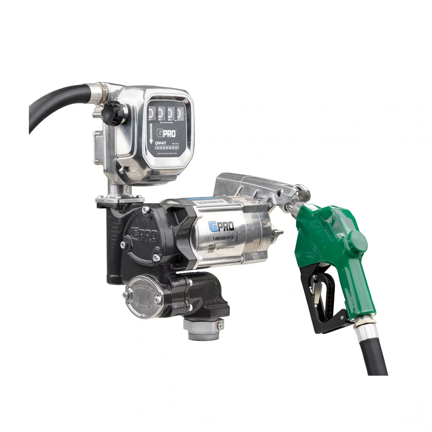 20 GPM 115V AC Fuel Transfer Pump with 2-40 GPM Meter, Auto Diesel Nozzle