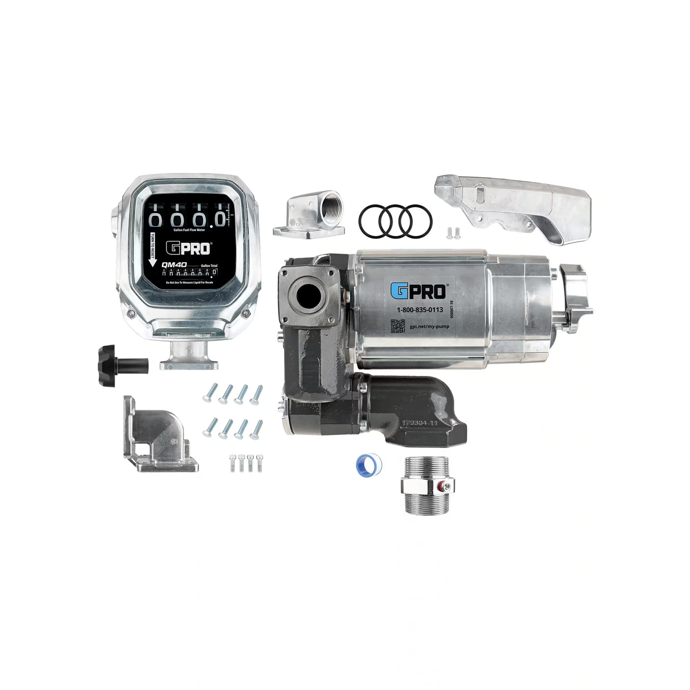 35 GPM 120V AC Fuel Transfer Pump with 2-40 GPM Meter