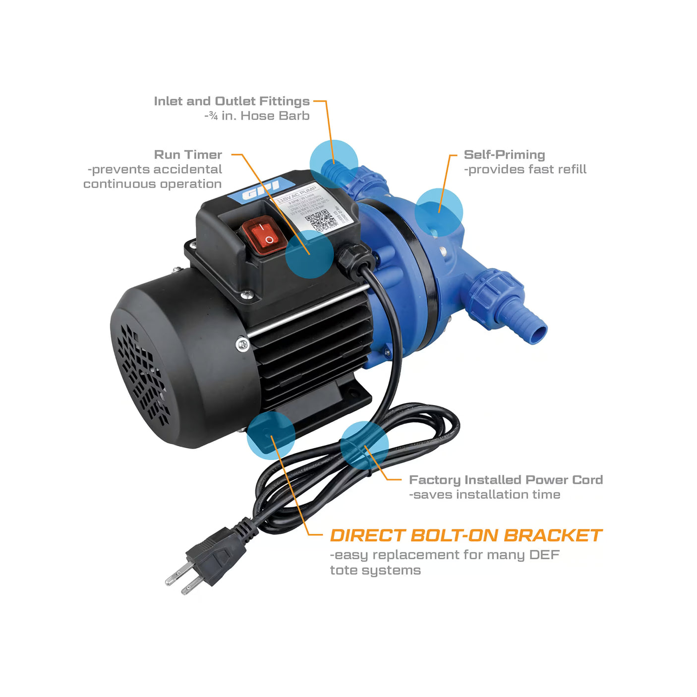 8 GPM 115V DEF Utility Transfer Pump