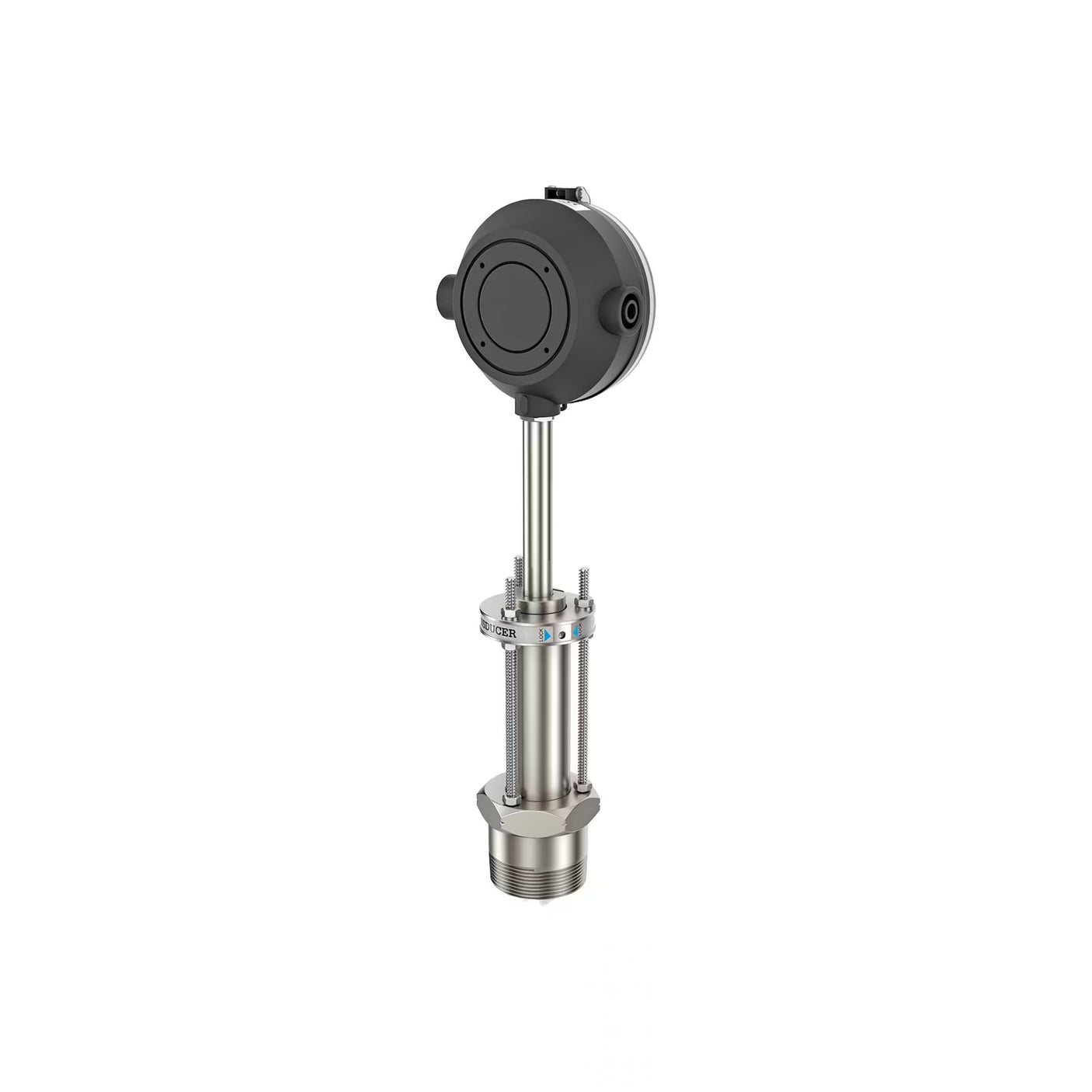 1.5" to 35.4" Paddlewheel Stainless Steel Flow Meter, Transmitter with Built-In Digital Display