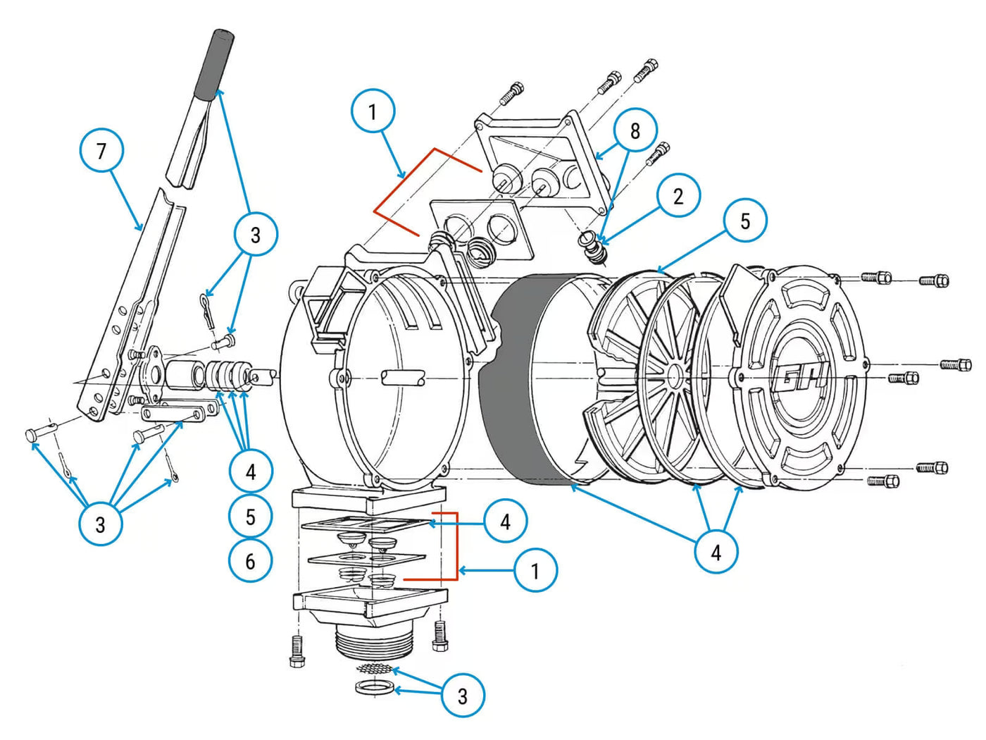 HP-100 Exploded View