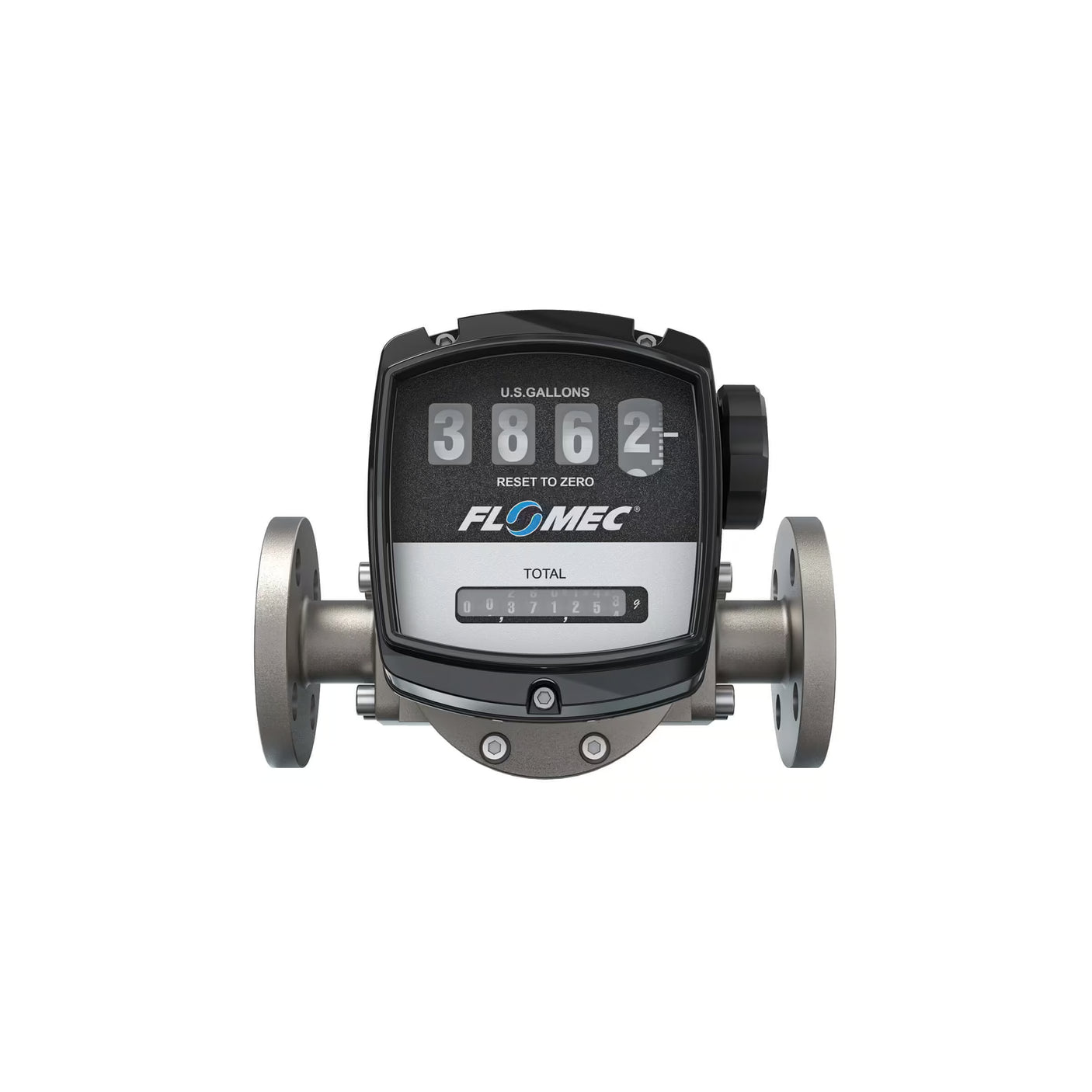 1" Oval Gear Stainless Steel #150 ANSI Flange Flow Meter with Mechanical Display