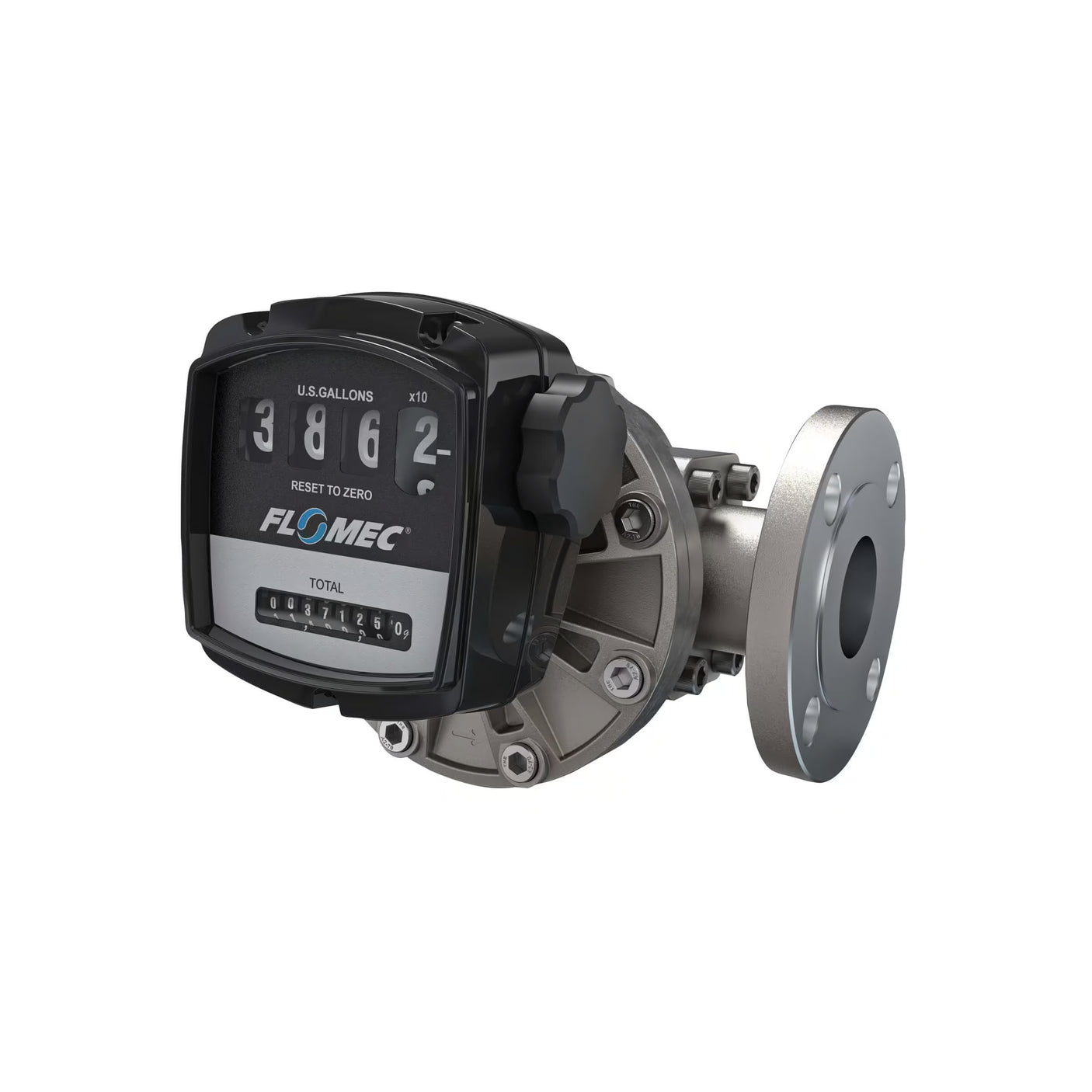 2" Oval Gear Stainless Steel #150 ANSI Flange Flow Meter with Mechanical Display