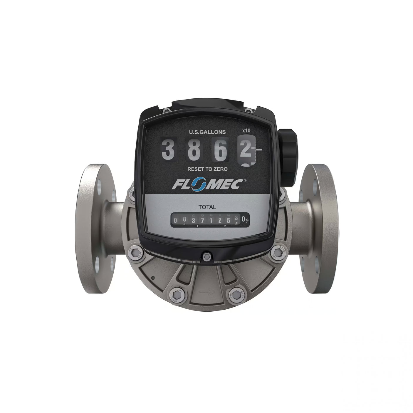 2" Oval Gear Stainless Steel #150 ANSI Flange Flow Meter with Mechanical Display