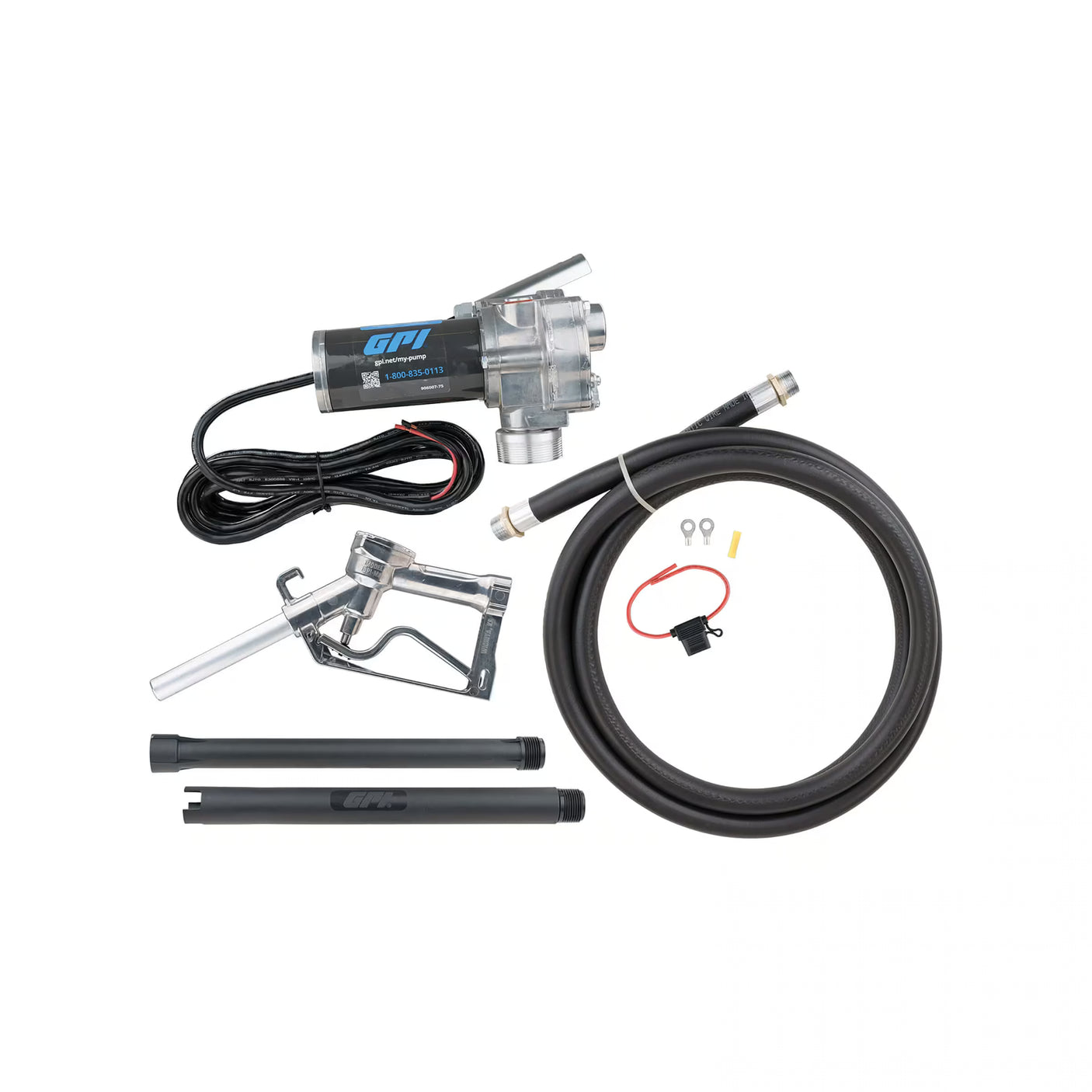 15 GPM 12V Economy Fuel Transfer Pump with Manual Unleaded Nozzle