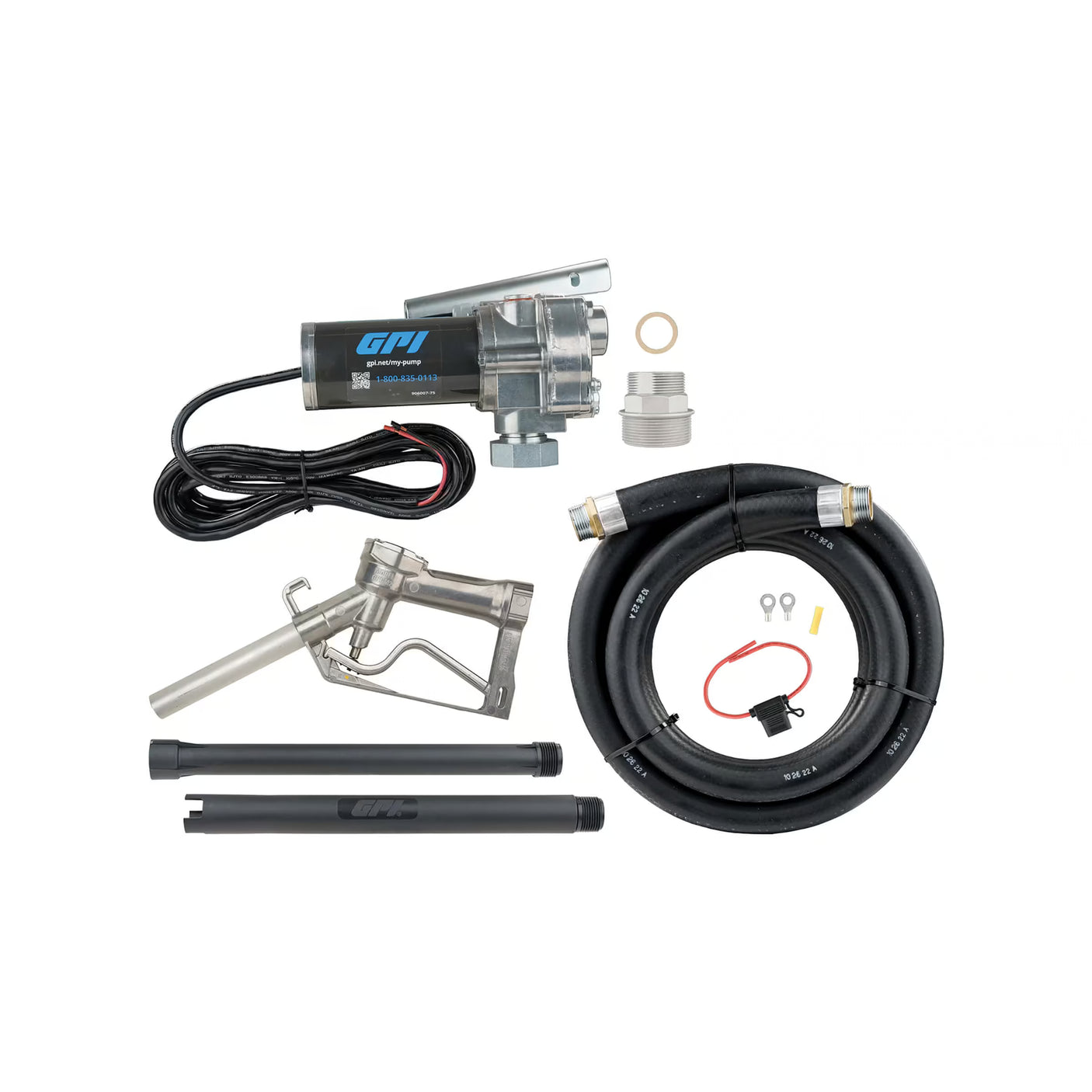 18 GPM 12V Fuel Transfer Pump with Manual Diesel Nozzle