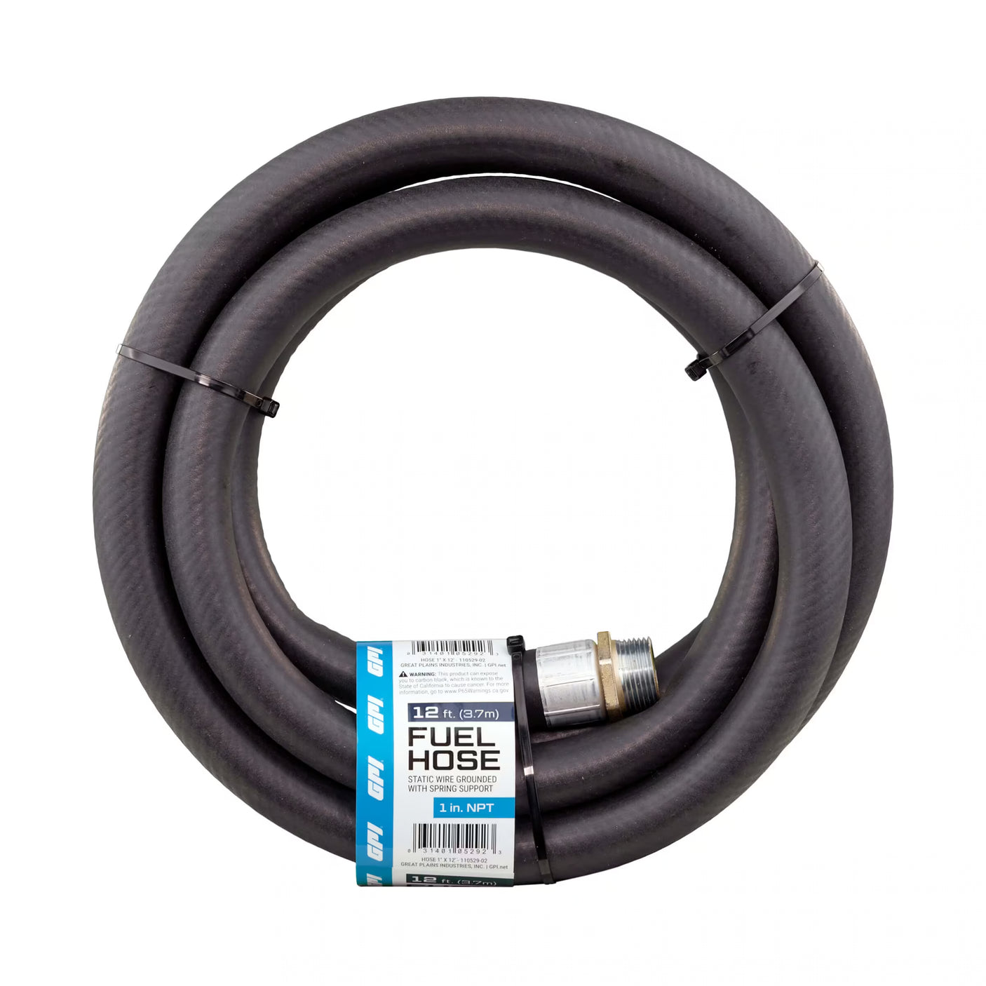 AC & DC Fuel Transfer Pumps 1-Inch x 12 ft Fuel Hose with Static Wire
