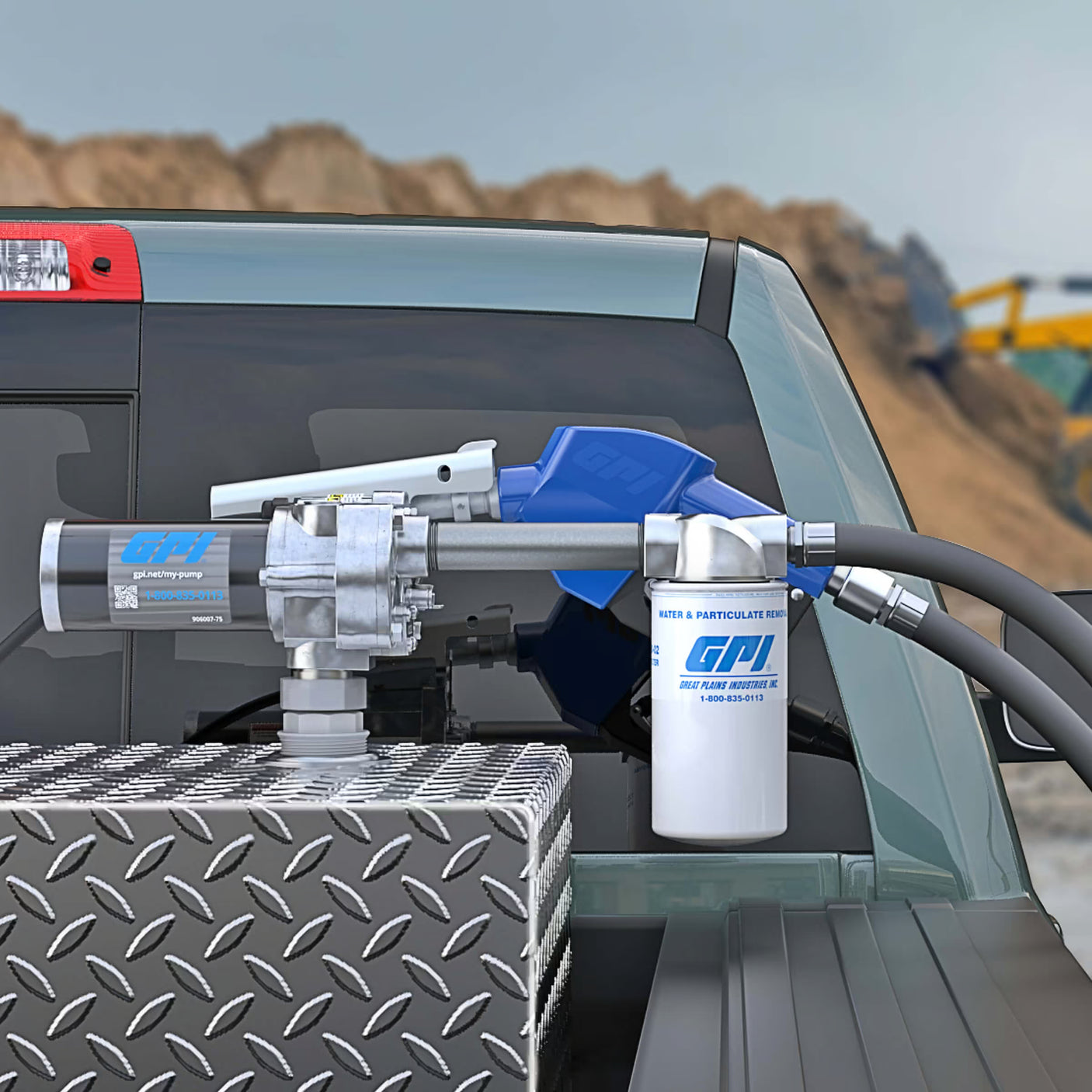 18 GPM 12V Fuel Transfer Pump with Auto Nozzle, Filter