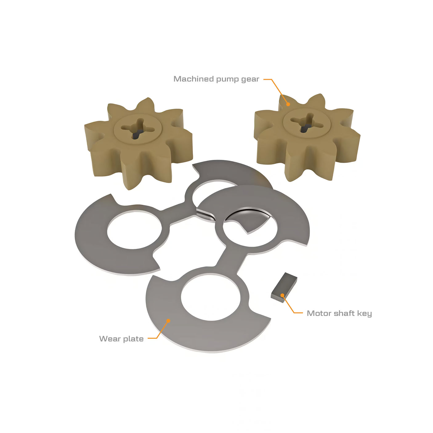 P-200H & PA-200H Chemical Transfer Pump Gear Kit