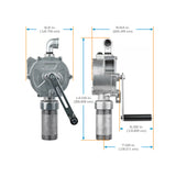 10 Gallons per 100 Revolutions Rotary Fluid Transfer Hand Pump