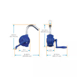 8 Gallons per 100 Revolutions Rotary Action Fluid Transfer Hand Pump