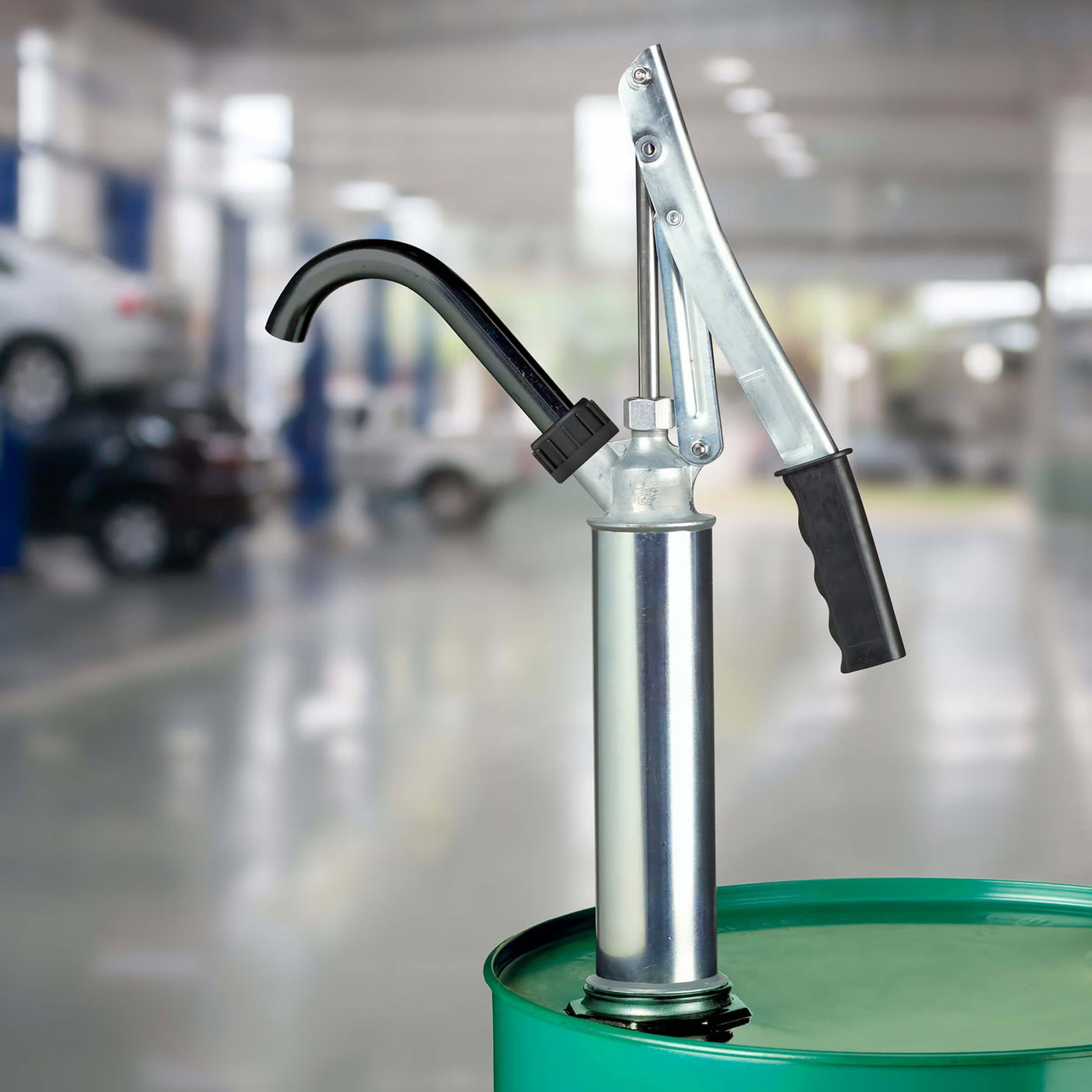 1 Pint per Stroke Lever Action Steel Fluid Transfer Hand Pump