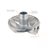 GPRO Fuel Pumps 1-Inch NPT 40 GPM High-Flow Aluminum Filter Adapter