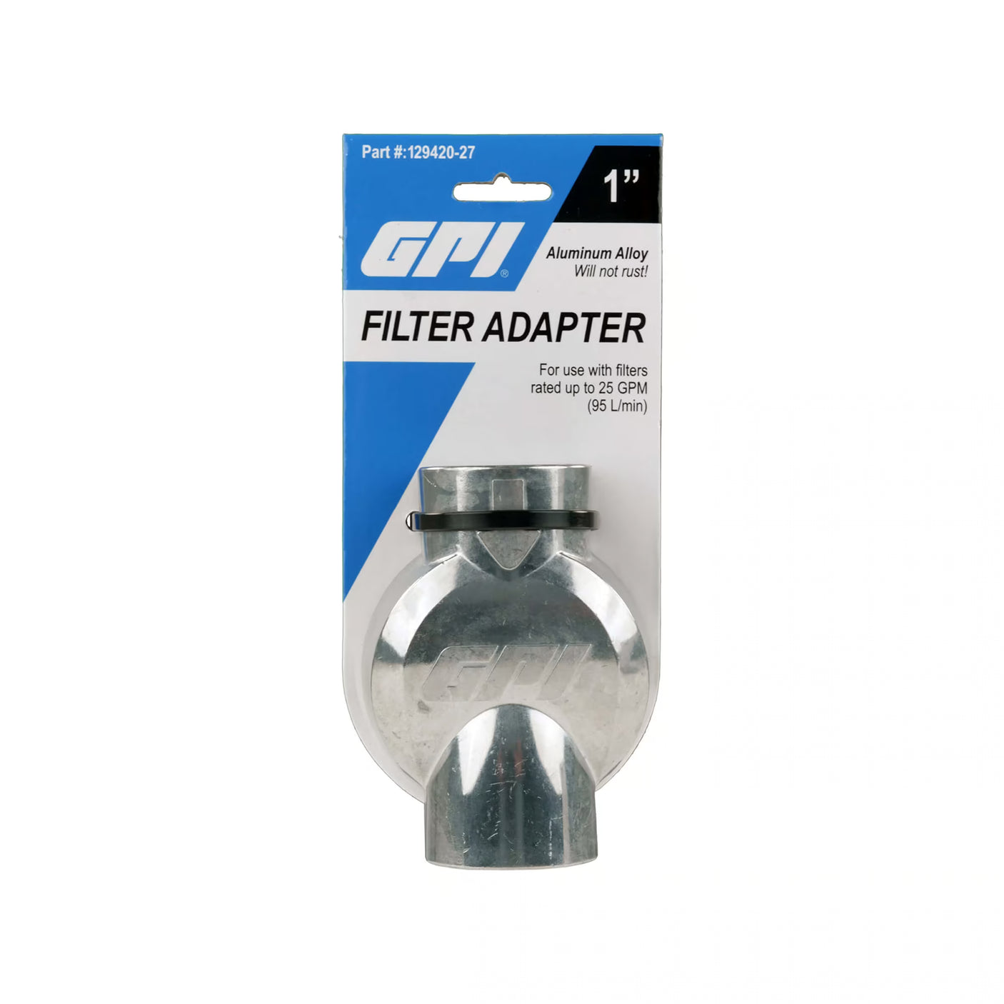 Fuel Transfer Pumps 1-Inch NPT 25 GPM Aluminum Filter Adapter