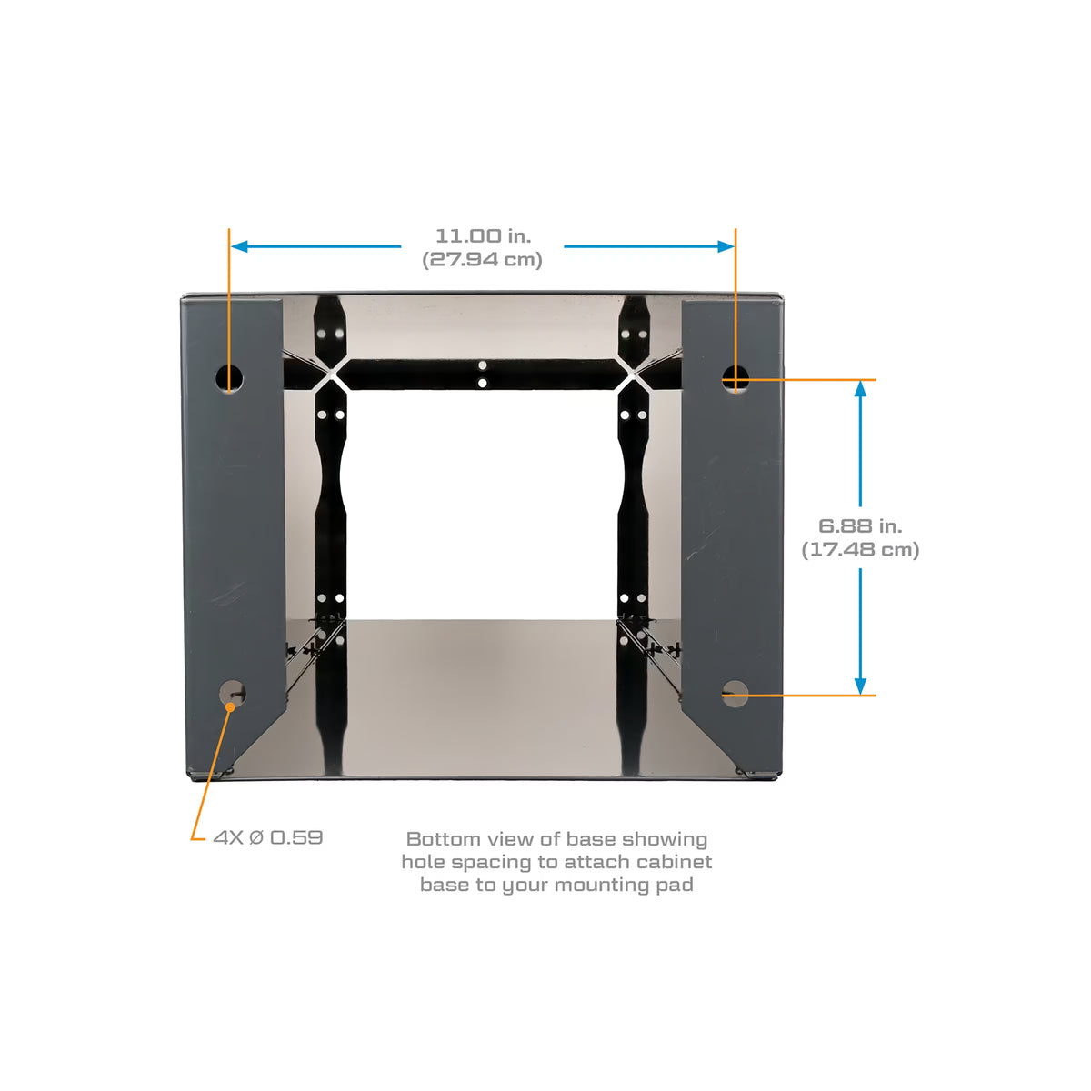 Cabinet Base for QM40-RD Remote Dispenser
