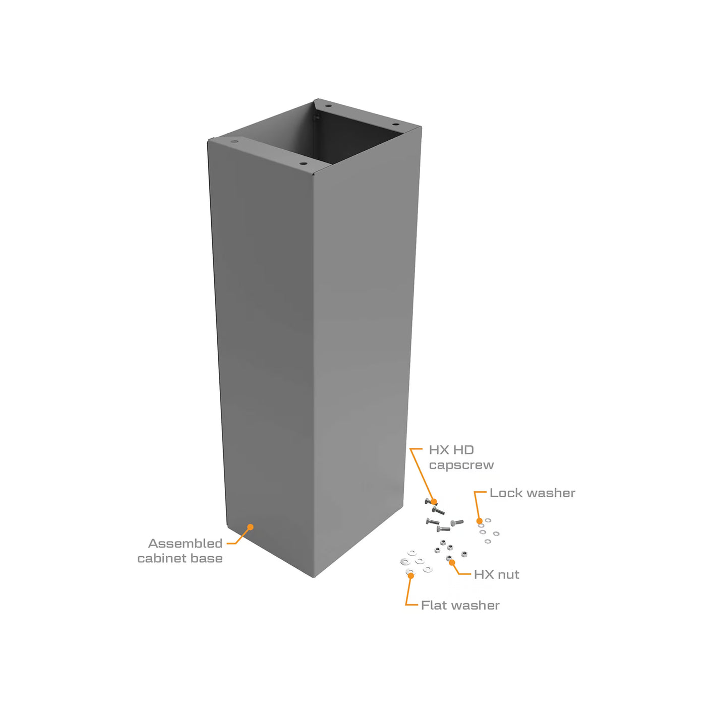 Cabinet Base for QM40-RD Remote Dispenser
