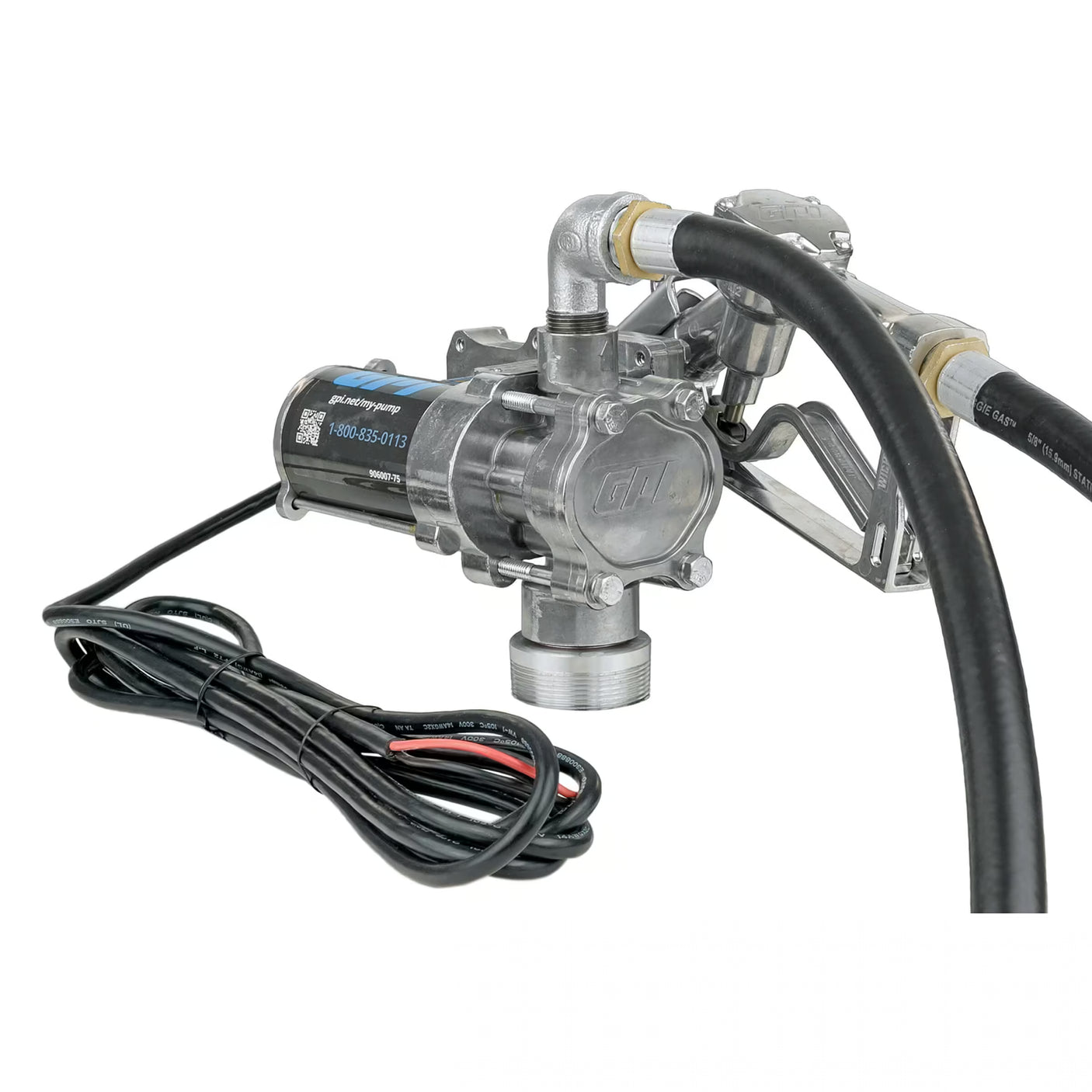8 GPM 12V DC Fuel Transfer Pump with Manual Unleaded Nozzle