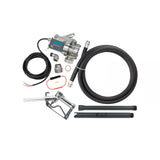 8 GPM 12V DC Fuel Transfer Pump with Spin Collar, Manual Unleaded Nozzle
