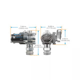 8 GPM 12V DC Fuel Transfer Pump with Spin Collar, Manual Unleaded Nozzle