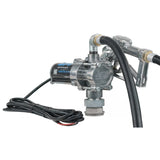 8 GPM 12V DC Fuel Transfer Pump with Spin Collar, Manual Unleaded Nozzle